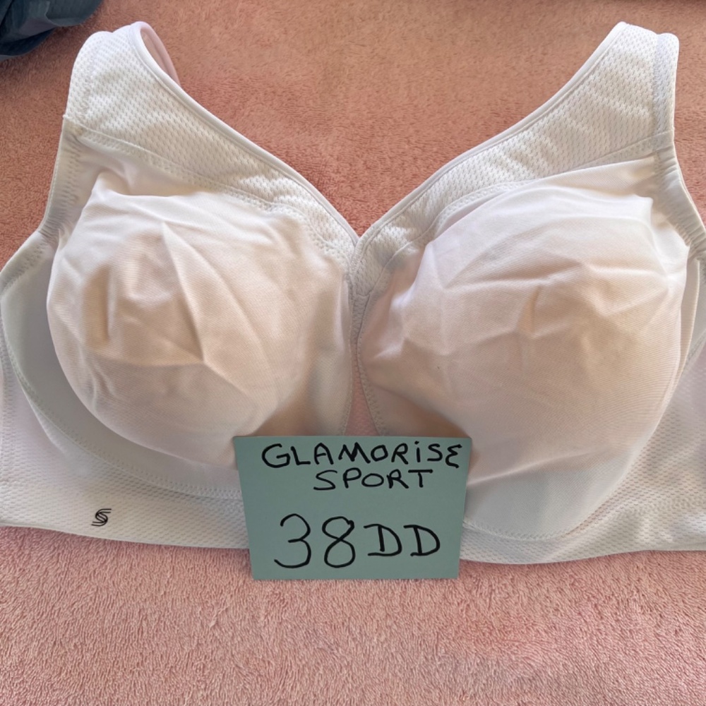 2 Glamorise Magic Lift Seamless Sport Bras Style 1006 Both Size 38DD - Picture 5 of 16